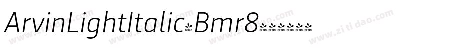 ArvinLightItalic-Bmr8字体转换