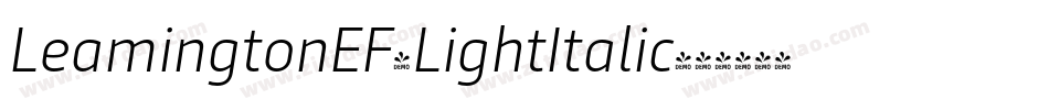 LeamingtonEF-LightItalic字体转换