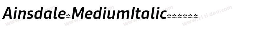 Ainsdale-MediumItalic字体转换