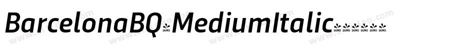BarcelonaBQ-MediumItalic字体转换