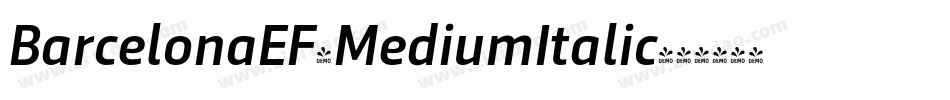 BarcelonaEF-MediumItalic字体转换