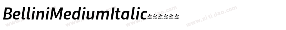 BelliniMediumItalic字体转换