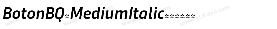BotonBQ-MediumItalic字体转换