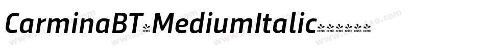 CarminaBT-MediumItalic字体转换