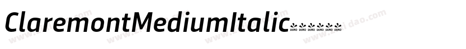 ClaremontMediumItalic字体转换