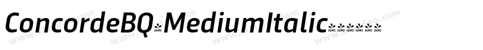 ConcordeBQ-MediumItalic字体转换