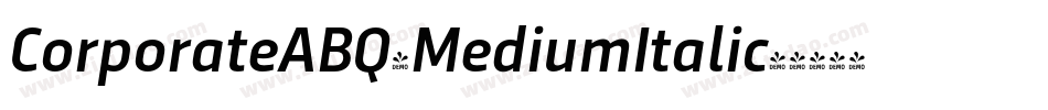 CorporateABQ-MediumItalic字体转换