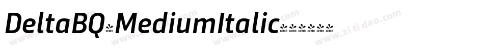 DeltaBQ-MediumItalic字体转换