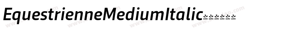 EquestrienneMediumItalic字体转换