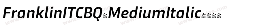 FranklinITCBQ-MediumItalic字体转换