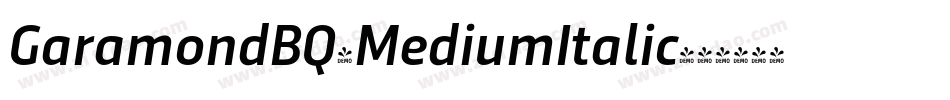 GaramondBQ-MediumItalic字体转换