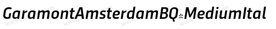 GaramontAmsterdamBQ-MediumItalic字体转换