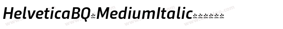 HelveticaBQ-MediumItalic字体转换