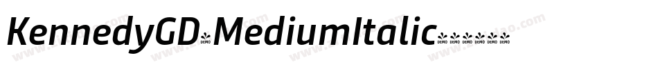 KennedyGD-MediumItalic字体转换