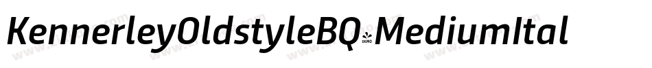 KennerleyOldstyleBQ-MediumItalic字体转换
