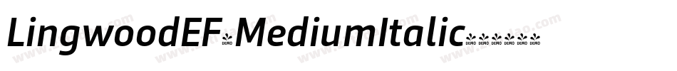 LingwoodEF-MediumItalic字体转换