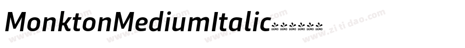 MonktonMediumItalic字体转换