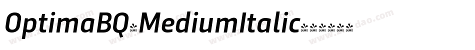 OptimaBQ-MediumItalic字体转换