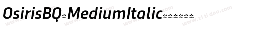 OsirisBQ-MediumItalic字体转换