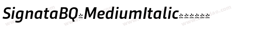 SignataBQ-MediumItalic字体转换