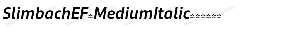 SlimbachEF-MediumItalic字体转换