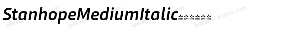 StanhopeMediumItalic字体转换