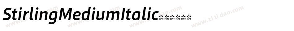 StirlingMediumItalic字体转换