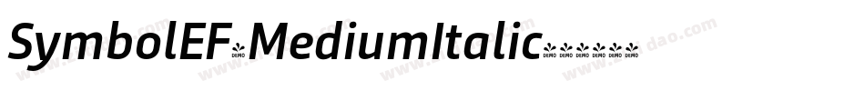 SymbolEF-MediumItalic字体转换