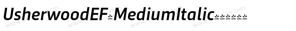 UsherwoodEF-MediumItalic字体转换