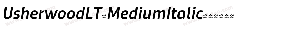 UsherwoodLT-MediumItalic字体转换