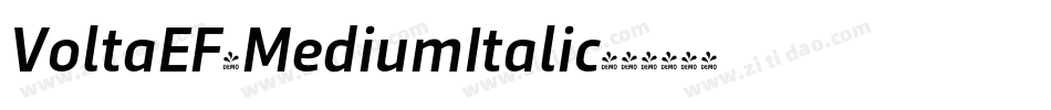 VoltaEF-MediumItalic字体转换