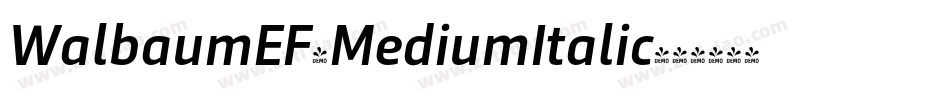 WalbaumEF-MediumItalic字体转换