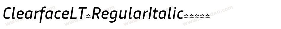 ClearfaceLT-RegularItalic字体转换
