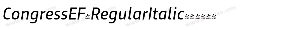 CongressEF-RegularItalic字体转换