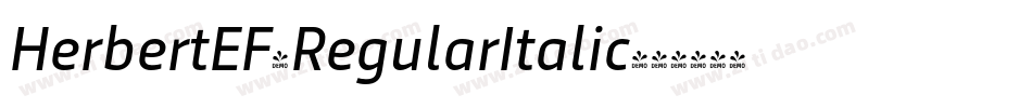 HerbertEF-RegularItalic字体转换