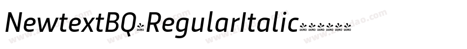 NewtextBQ-RegularItalic字体转换