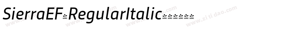 SierraEF-RegularItalic字体转换