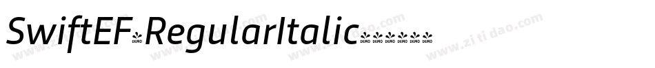 SwiftEF-RegularItalic字体转换