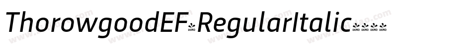 ThorowgoodEF-RegularItalic字体转换