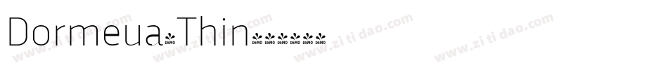 Dormeua-Thin字体转换
