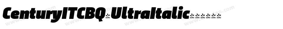 CenturyITCBQ-UltraItalic字体转换