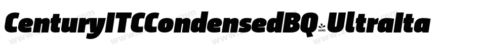CenturyITCCondensedBQ-UltraItalic字体转换
