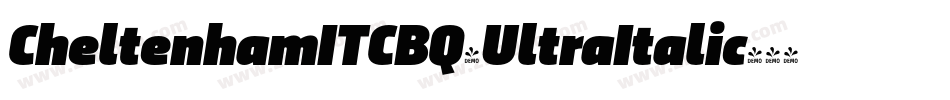 CheltenhamITCBQ-UltraItalic字体转换