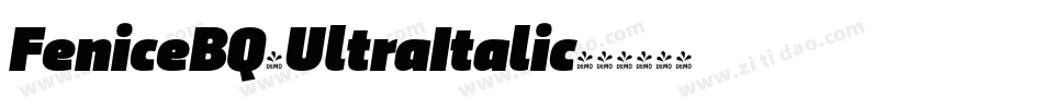 FeniceBQ-UltraItalic字体转换