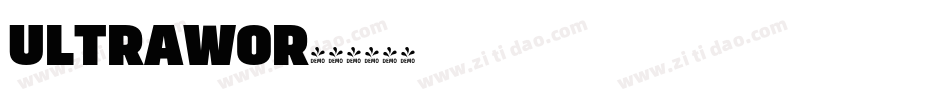 ULTRAWOR字体转换