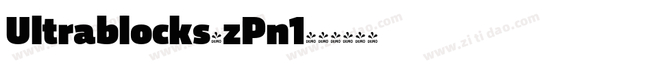 Ultrablocks-zPn1字体转换