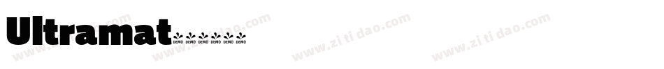 Ultramat字体转换