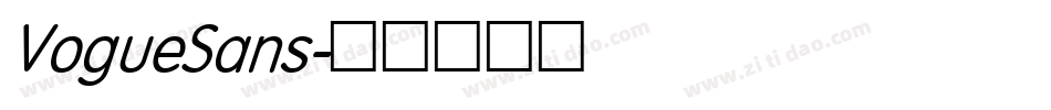 VogueSans字体转换