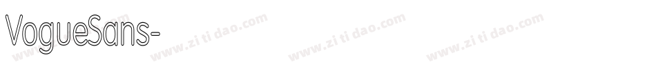 VogueSans字体转换