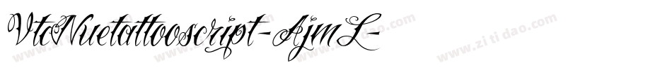 VtcNuetattooscript-AjmL字体转换